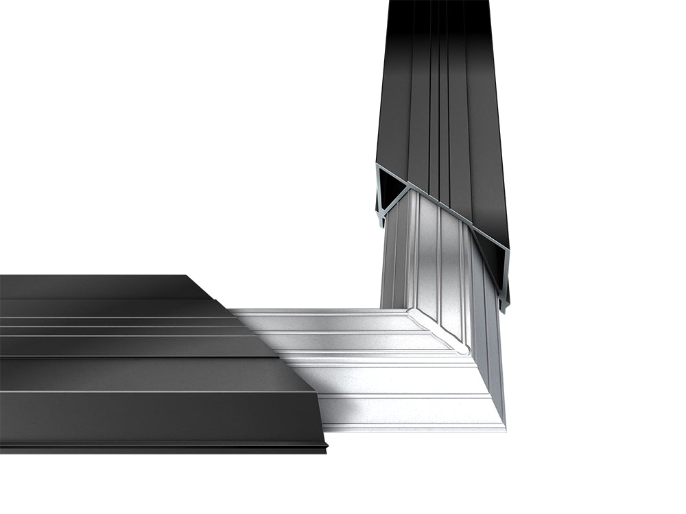 Eckverbinder für BIG-Isostep, 2 St./VE, inkl. Schrauben, 32x58mm Schenkellänge 180mm -für das altes Modell ohne Schraubkanal-