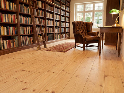 Fichte Schlossdielen, 27x194 mm, Rustikal, rundum Nut & Feder, mit Microfase Deckbreite 180 mm