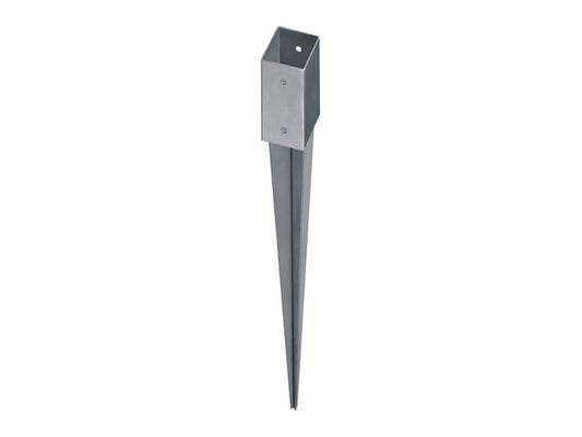 71x71 mm Einschlagbodenhülsen, feuerverzinkt, 900 mm Gesamtlänge