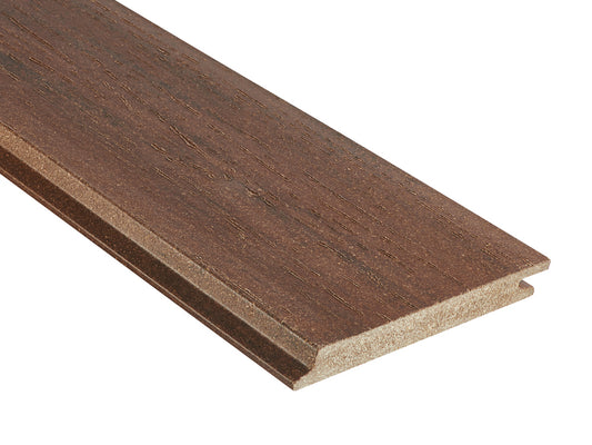 18x152 mm NATURinFORM WPC Fassadenprofil, "Die Gestaltende XXL", mit Holzmaserung, leicht gebürstet, Kastanienbraun, Deckmaß: 148mm