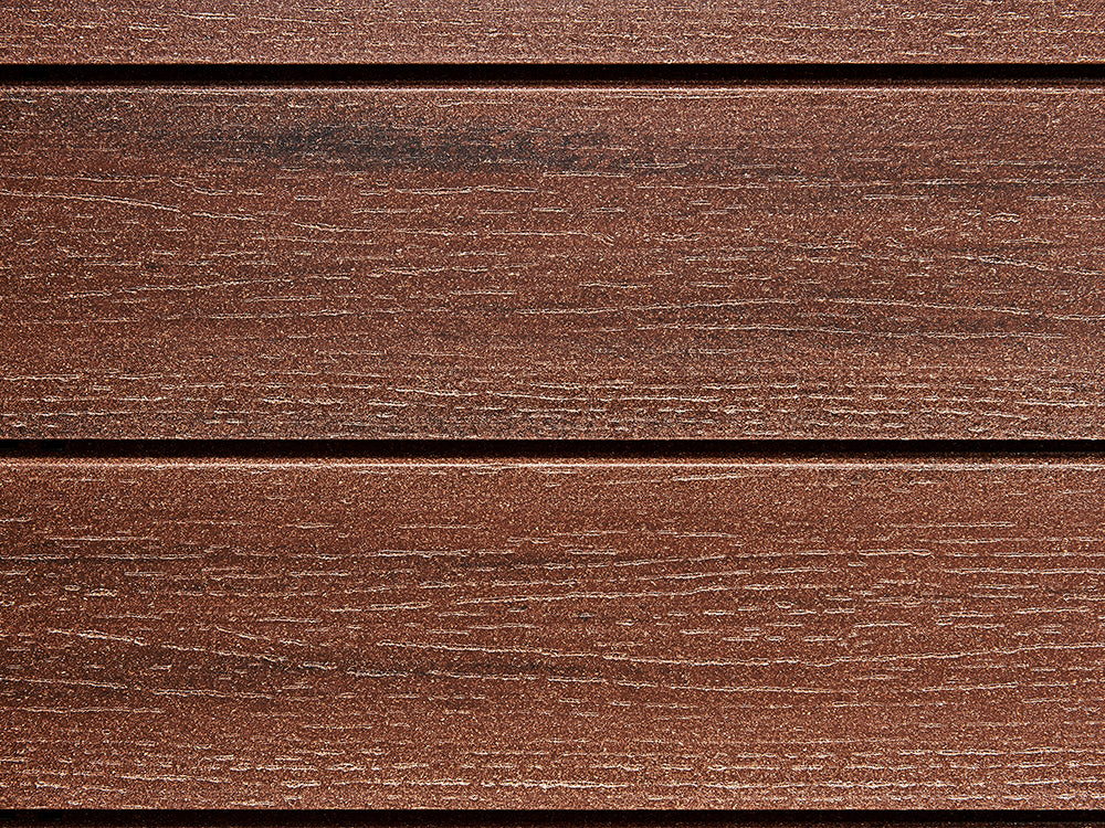 18x152 mm NATURinFORM WPC Fassadenprofil, "Die Gestaltende XXL", mit Holzmaserung, leicht gebürstet, Kastanienbraun, Deckmaß: 148mm