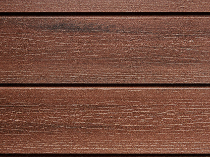 18x152 mm NATURinFORM WPC Fassadenprofil, "Die Gestaltende XXL", mit Holzmaserung, leicht gebürstet, Kastanienbraun, Deckmaß: 148mm