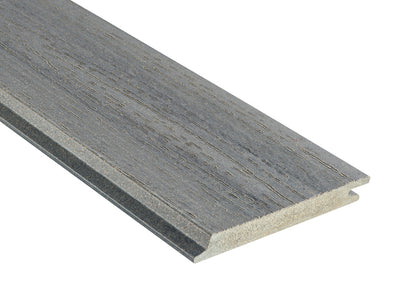 18×152mm NATURinFORM WPC Fassadenprofil, "Die Gestaltende XXL", mit Holzmaserung, leicht gebürstet, Graphitgrau, Deckmaß: 148mm