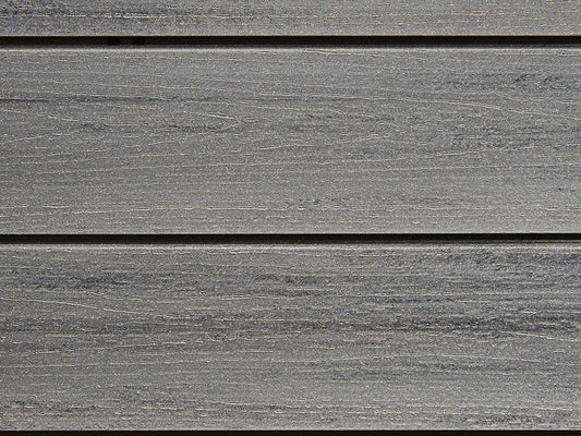 18x152 mm NATURinFORM WPC Fassadenprofil, "Die Gestaltende XXL", mit Holzmaserung, leicht gebürstet, Graphitgrau, Deckmaß: 148mm