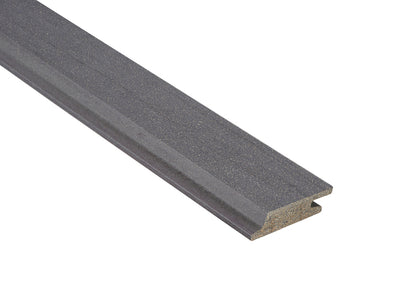 18×70mm NATURinFORM WPC Fassadenprofil, "Die Gestaltende Exklusiv small" mit Holzmaserung, leicht gebürstet, Basaltgrau, Deckmaß: 66mm