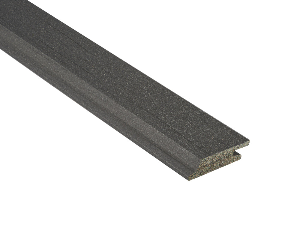 18x70 mm NATURinFORM WPC Fassadenprofil, "Die Gestaltende Exklusiv small" mit Holzmaserung, leicht gebürstet, Lavagrau, Deckmaß: 66mm