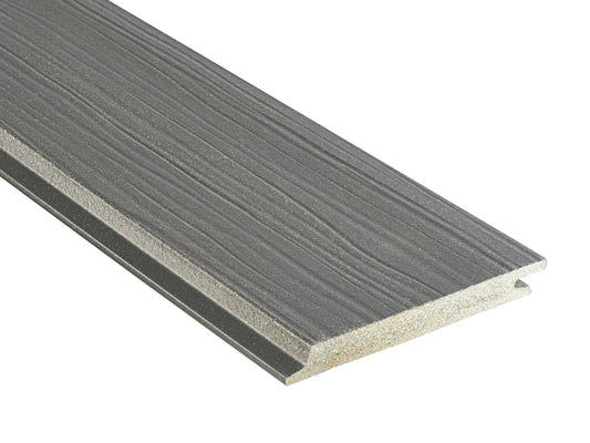 18x152 mm NATURinFORM WPC Fassadenprofil, "Die Gestaltende Exklusiv XXL", einseitig geprägt, matt, Dolomitgrau, Deckmaß: 148mm