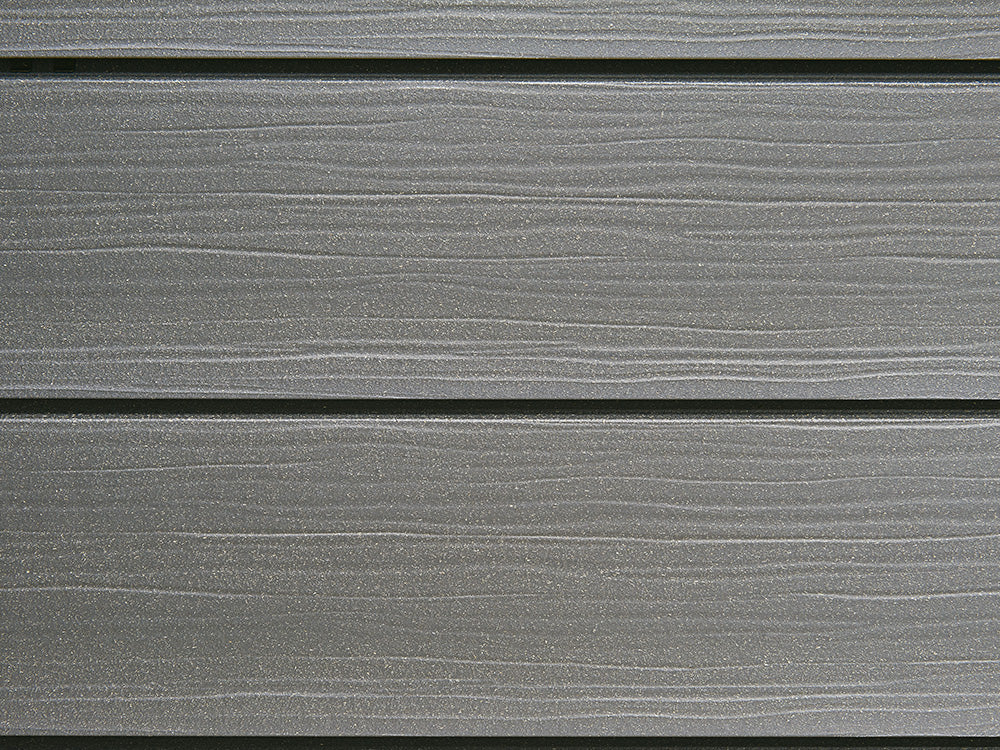 18x152 mm NATURinFORM WPC Fassadenprofil, "Die Gestaltende Exklusiv XXL", einseitig geprägt, matt, Dolomitgrau, Deckmaß: 148mm