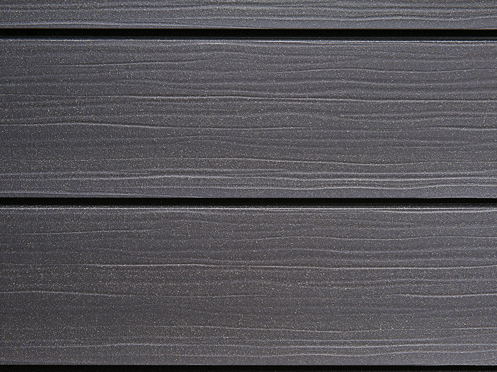 18x152 mm NATURinFORM WPC Fassadenprofil, "Die Gestaltende Exklusiv XXL" einseitig geprägt, matt, Basaltgrau, Deckmaß: 148mm