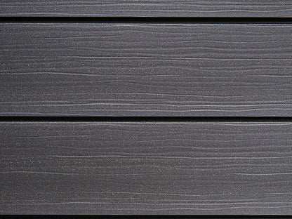 18x152 mm NATURinFORM WPC Fassadenprofil, "Die Gestaltende Exklusiv XXL" einseitig geprägt, matt, Basaltgrau, Deckmaß: 148mm