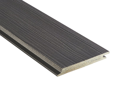 18×152mm NATURinFORM WPC Fassadenprofil, "Die Gestaltende Exklusiv XXL" einseitig geprägt, matt, Lavagrau, Deckmaß: 148mm