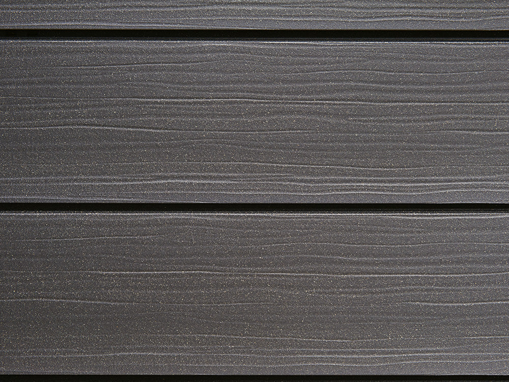 18x152 mm NATURinFORM WPC Fassadenprofil, "Die Gestaltende Exklusiv XXL" einseitig geprägt, matt, Lavagrau, Deckmaß: 148mm