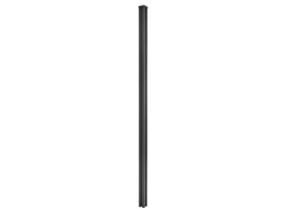 NATURinFORM Zaunpfosten "Der Flexible", Aluminium pulverbeschichtet, anthrazit, zum Einbetonieren, mit Abdeckkappe, 2 Bl