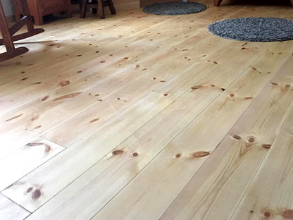 Kiefer Massivholzdielen, 21x142 mm, Rustikal, rundum Nut & Feder, mit Microfase Deckbreite 132 mm