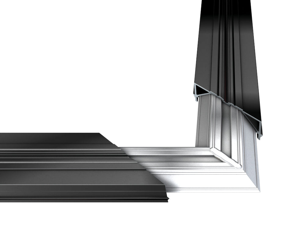 Karle & Rubner Kombi-Eckverbinder für TWIXT & BIG- Isostep, 18×59mm Schenkellänge 180mm, 2 Stck/ VE, inkl. Schrauben