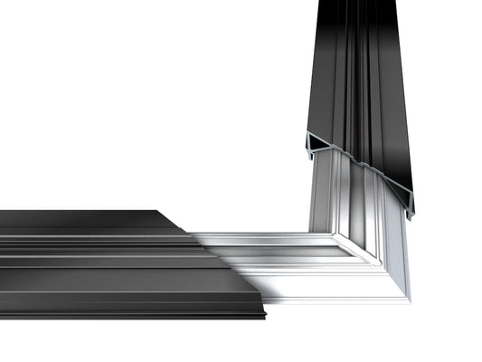 Karle & Rubner Kombi-Eckverbinder für TWIXT & BIG- Isostep, 18×59mm Schenkellänge 180mm, 2 Stck/ VE, inkl. Schrauben