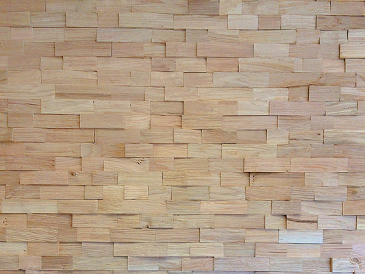 Eiche Holzpaneele 3D, 12x150 mm, unbehandelt (1,20 m²/ VE)