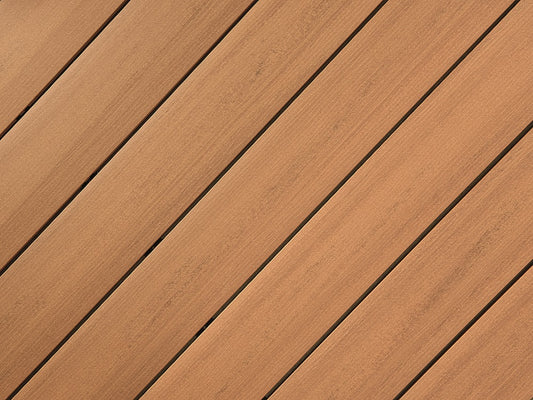 19x140 mm "Die Smarte Naturlinie", WPC, eichenbraun, geprägte Oberfläche, ungebürstet