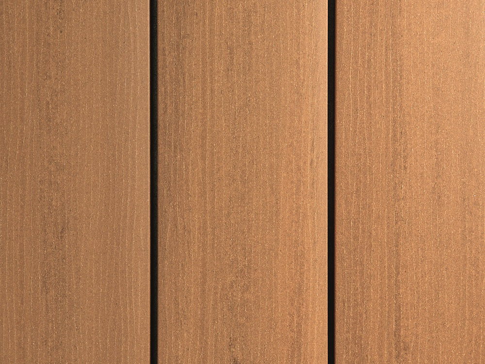 19x140 mm "Die Smarte Naturlinie", WPC, eichenbraun, geprägte Oberfläche, ungebürstet