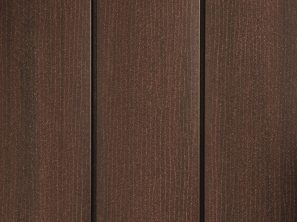 19x140 mm "Die Smarte Naturlinie", WPC, kastanienbraun, geprägte Oberfläche, ungebürstet