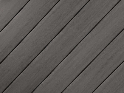 19x140 mm "Die Smarte Naturlinie", WPC, basaltgrau, geprägte Oberfläche, ungebürstet