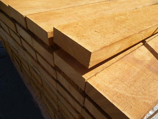 100x205 mm Bilinga Schnittholz AD *FAS*, sägerau, grob gekappt