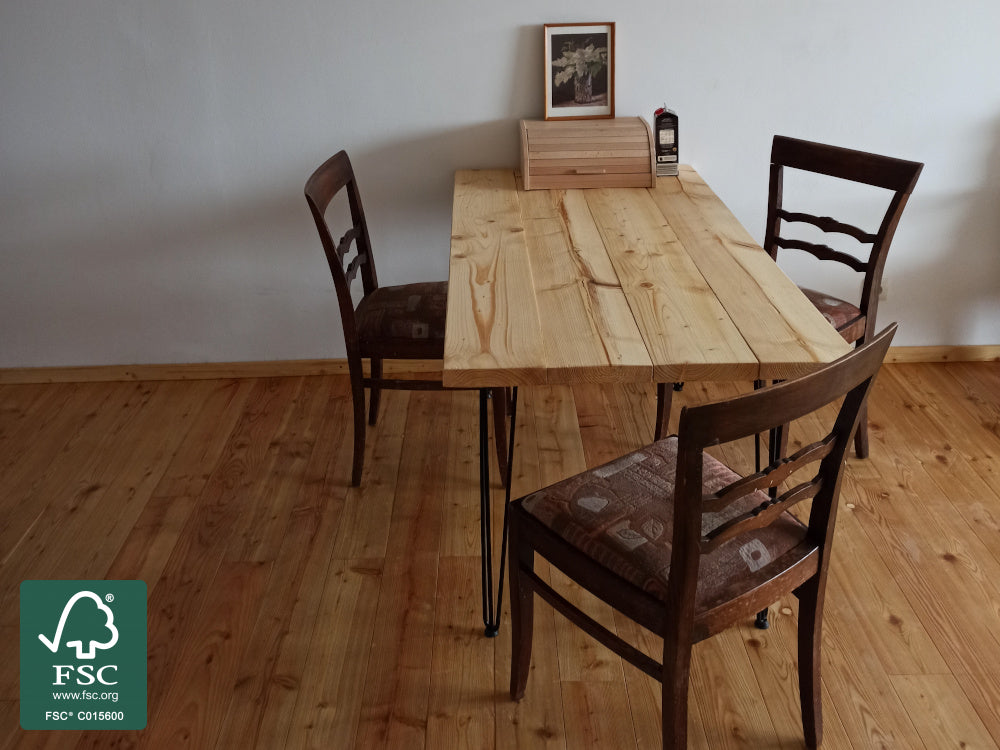 Sibirische Lärche Massivholzdielen roh, 25x142 mm, Industriesortierung, FEEL WOOD Deckbreite 135 mm
