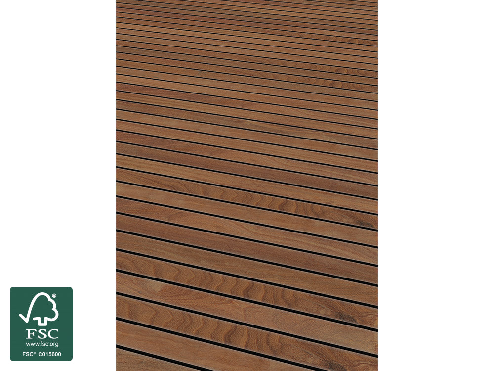 Cumaru Terrassendielen, 21x90 mm, KD, glatt/glatt
