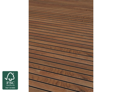 Cumaru Terrassendielen, 21x90 mm, KD, glatt/glatt