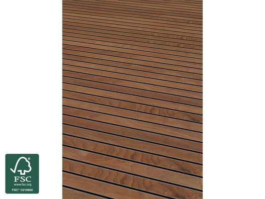 Cumaru Terrassendielen, 21x90 mm, KD, glatt/glatt