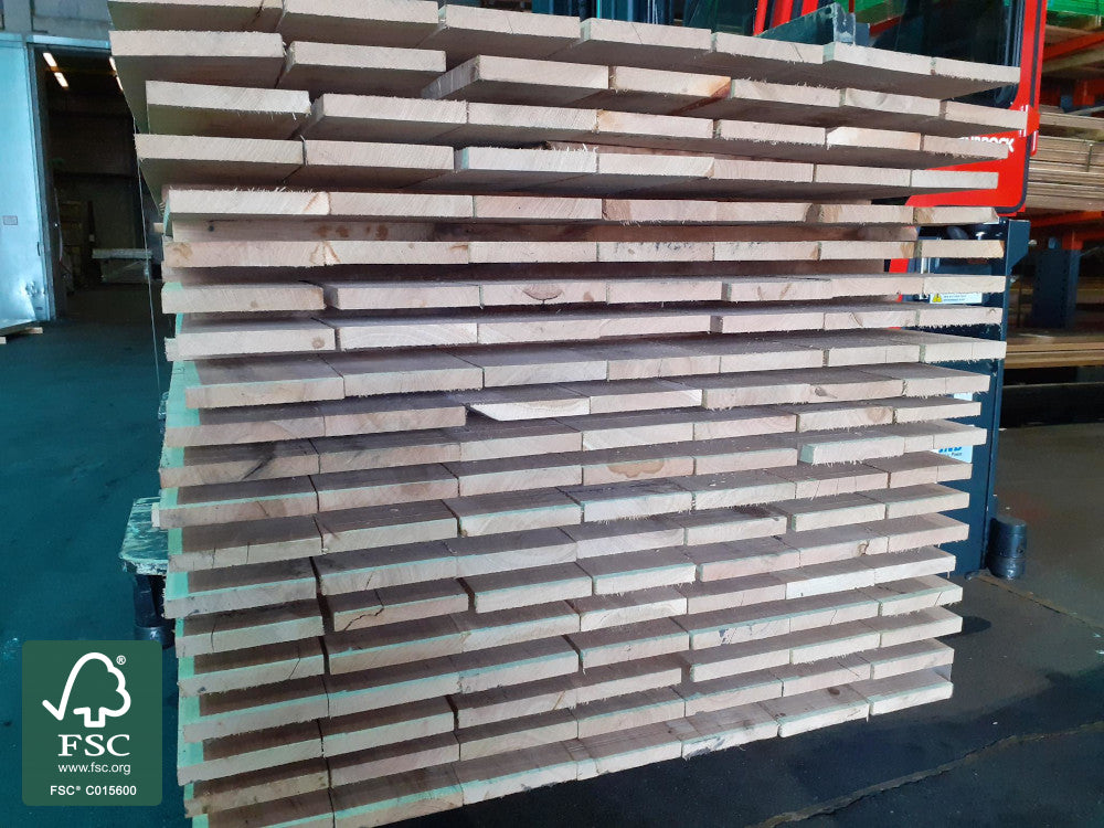 Eiche Bretter, 20x140 mm, Frischeinschnitt, sägerau, nicht abgelagert
