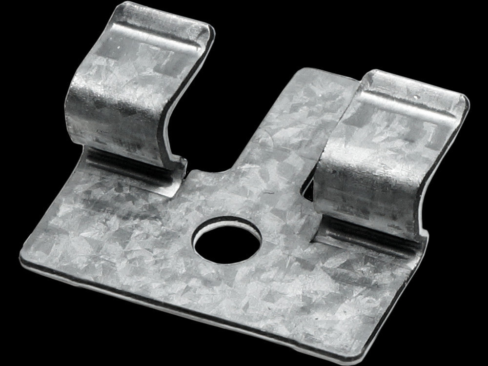 TIGA Starterclip für Rhombusleisten, Alu/Zink, inkl. Edelstahlschrauben, 50 Stk./Paket