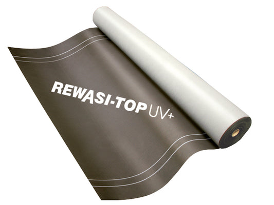 BWK allform Dachunterdeckbahn REWASI-TOP UV+ SK (Selbstklebekante) 130 g/m², 1,50x50m, 75 m²/Rolle