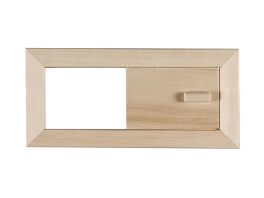 Espe Lüftungsschieber für die Sauna, Länge: 282 mm, Breite: 133 mm