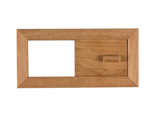 Thermoespe Lüftungsschieber für die Sauna, Länge: 282 mm, Breite: 133 mm