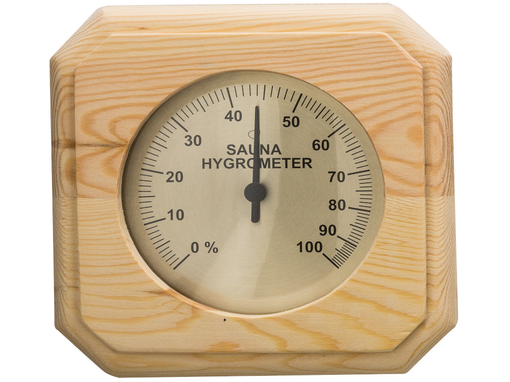 Hygrometer für die Sauna mit Holzeinfassung