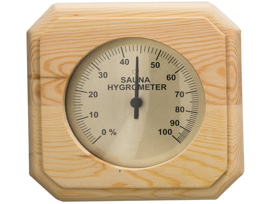 Hygrometer für die Sauna mit Holzeinfassung