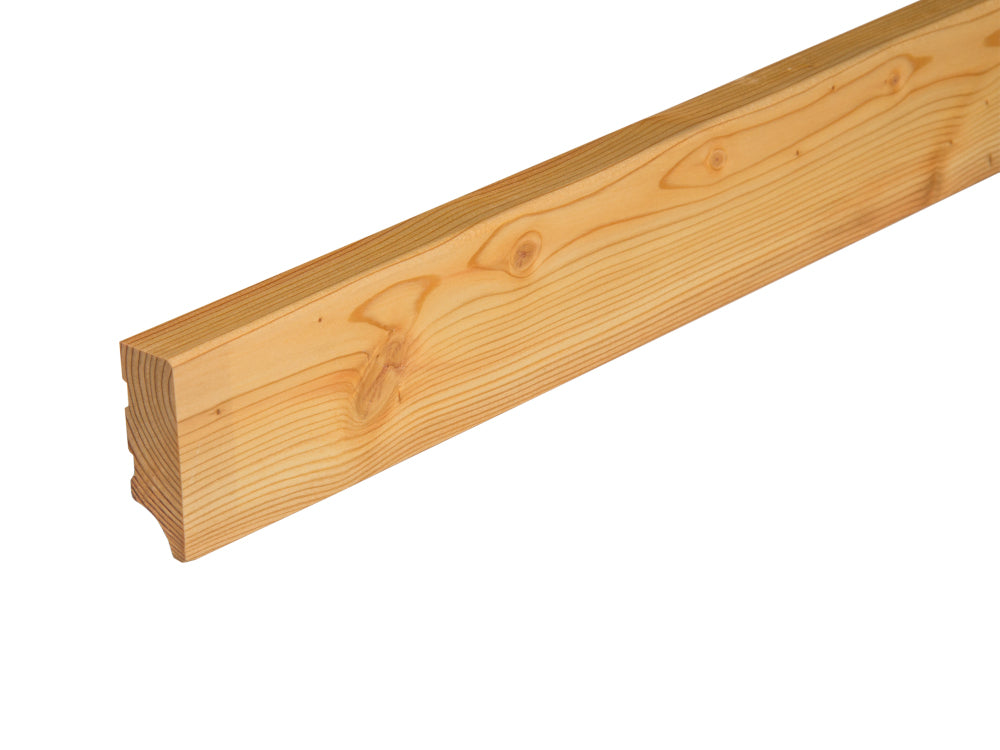 FEEL WOOD Sockelleisten, sibirische Lärche, 20x60 mm, "Rundkante", massiv, geölt