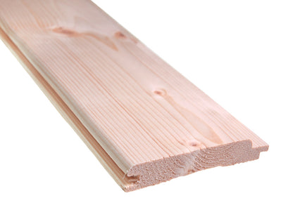 Fichte Profilholz Softline-Profil, 14×121mm KD, unbehandelt, A-Sortierung Deckbreite 111mm