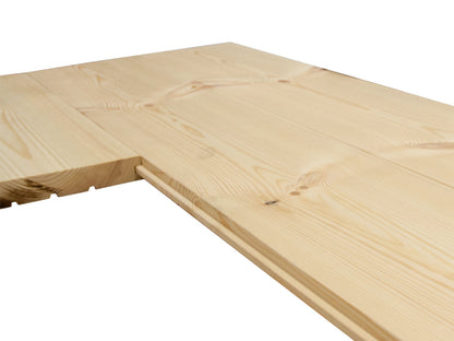 Kiefer Renovierungsdielen, 15×120mm, Rustikal, rundum Nut & Feder, mit Microfaser Deckbreite 110mm