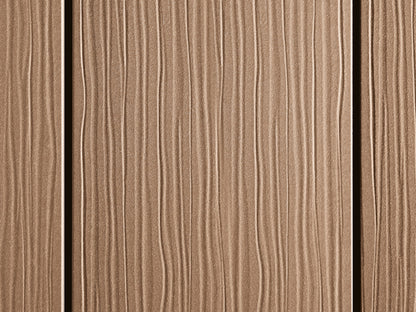 "Die Exklusive Large" WPC Terrassendielen,  21x245 mm Terrabraun, eins. gep., matt, Vollprofil