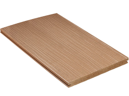 "Die Exklusive Large" WPC Terrassendielen, 21×245mm Terrabraun, eins. gep., matt, Vollprofil – Bild 3