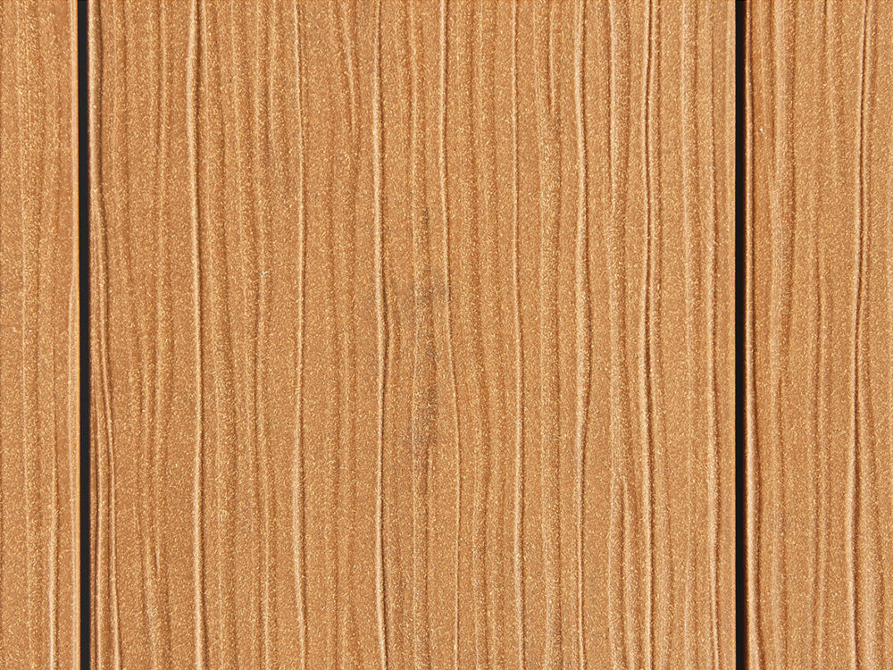 "Die Exklusive Large" WPC Terrassendielen, 21×245mm, Eichenbraun, eins. gep., matt, Vollp.