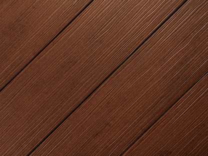"Die Exklusive Large" WPC Terrassendielen, 21×245mm, Kastanienbraun, einseitig geprägt