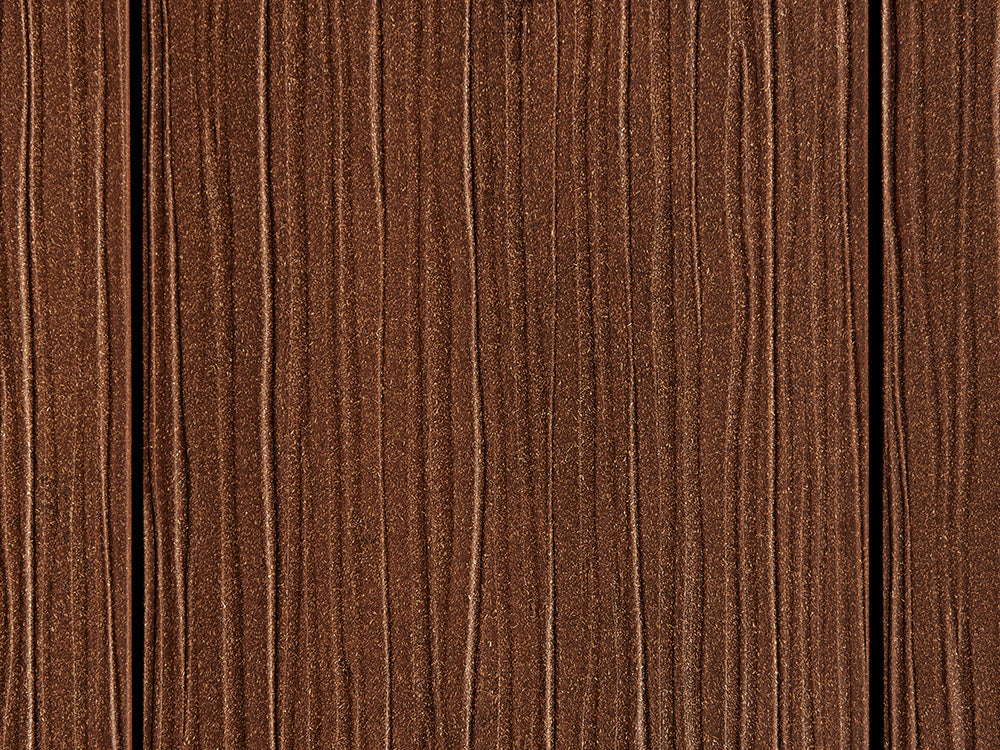"Die Exklusive Large" WPC Terrassendielen, 21×245mm, Kastanienbraun, einseitig geprägt