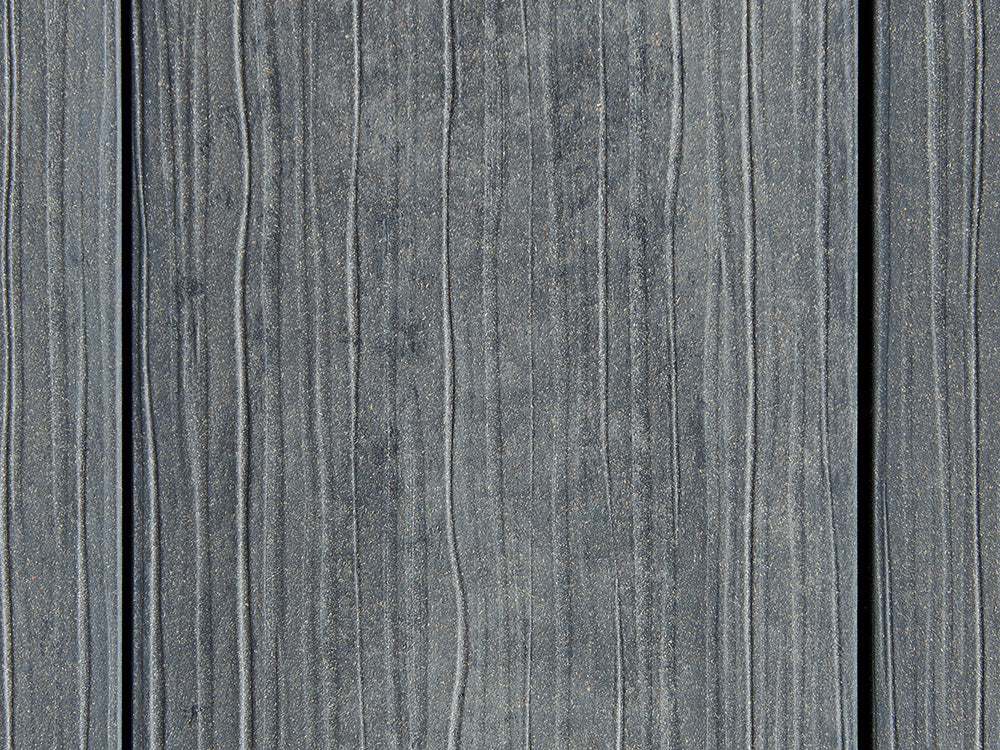 "Die Exklusive Large" WPC Terrassendielen, 21×245mm, Basaltgrau, einseitig geprägt
