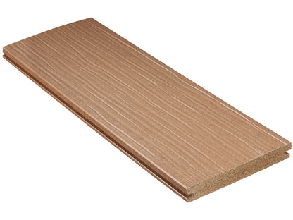 "Die Exklusive" WPC Terrassendielen, 21×162mm, Terrabraun, einseitig geprägt, matt, Vollprofil – Bild 3