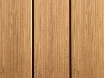"Die Exklusive" WPC Terrassendielen, 21×162mm, Eichenbraun, einseitig geprägt, matt, Vollprofil – Bild 3