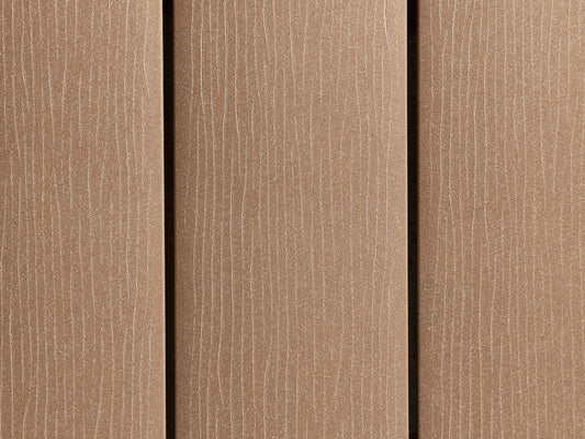 19×140mm "Die Smarte", WPC, terrabraun, geprägte Oberfläche, ungebürstet – Bild 2