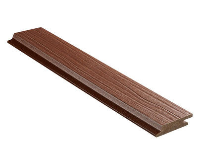 18×70mm NATURinFORM WPC Fassadenprofil, "Die Gestaltende Exklusiv small", Tabak, einseitig geprägt, matt, Deckmaß: 66mm